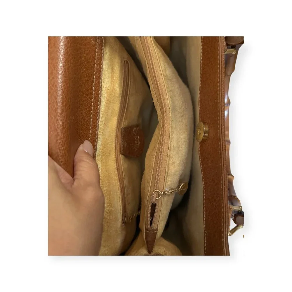 Vintage Gucci Diana Bamboo Handle Leather Tote | Project Piece - Picture 8 of 10